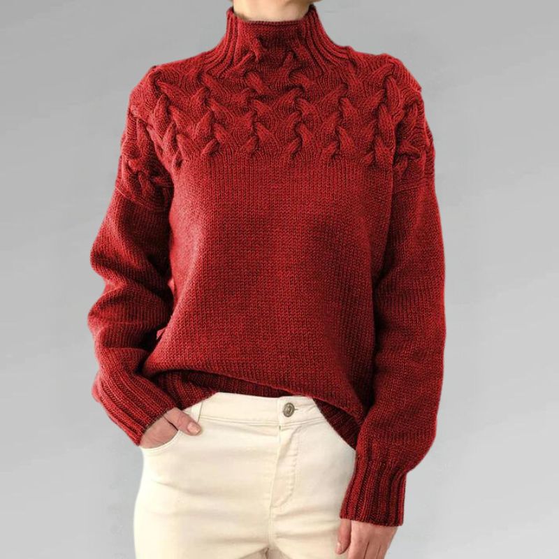 Frances | Cable Detail Knit Sweater