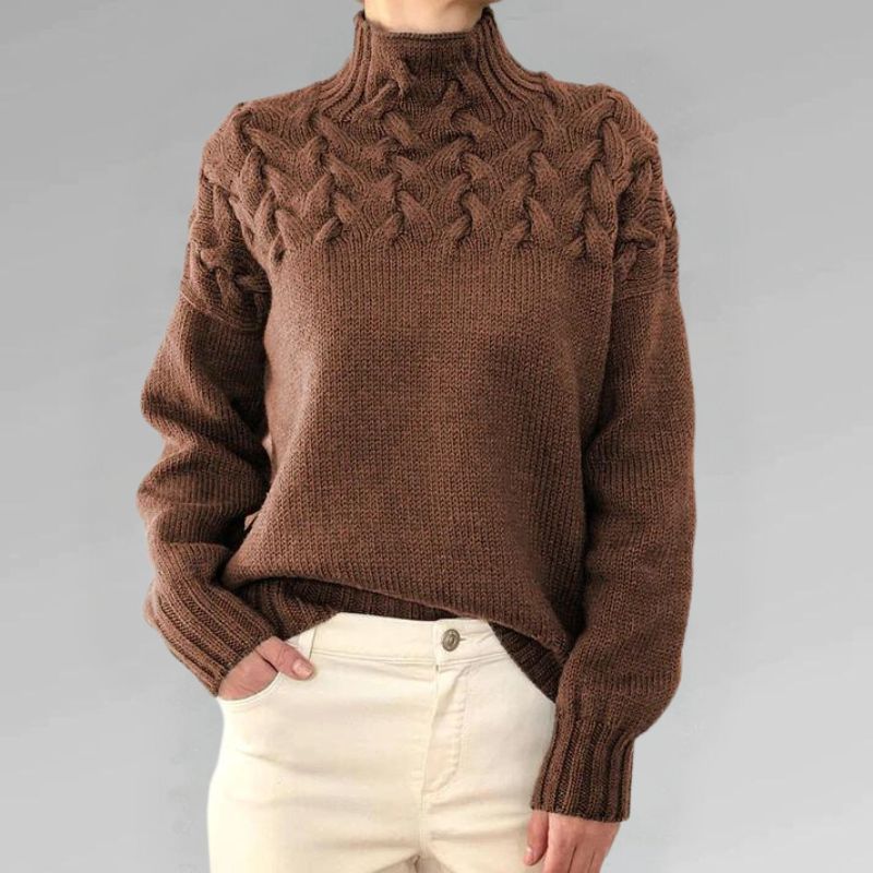 Frances | Cable Detail Knit Sweater