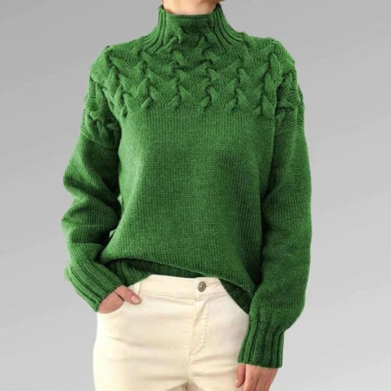 Frances | Cable Detail Knit Sweater