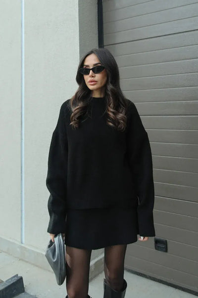 Halle | Knit Sweater & Skirt Set