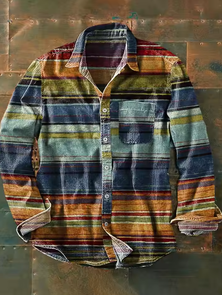 Bryce | Graphic Statement Pocket Shirt