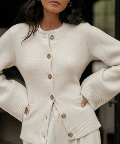 Elvira | Buttoned Knit Sweater